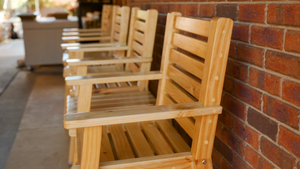 Custom Made Wooden Chairs and Table